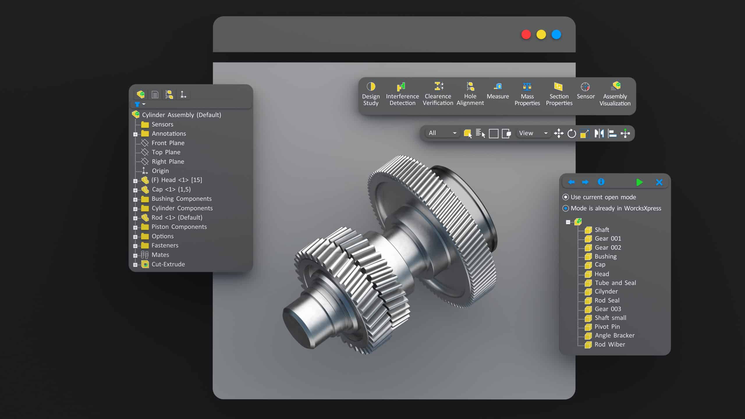 CAD-Grafik wird bearbeitet