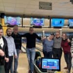 Das midok-Team beim Weihnachtsbowling